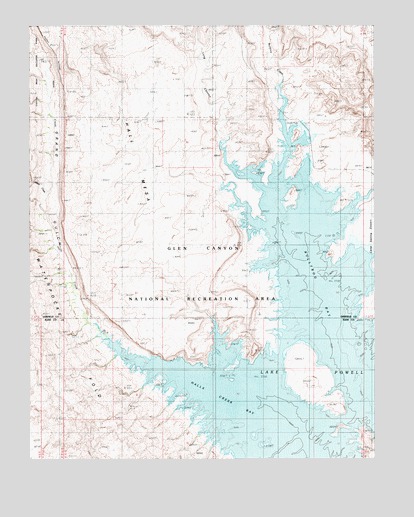 Hall Mesa, UT USGS Topographic Map
