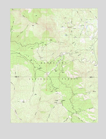 Hall Ridge, CA USGS Topographic Map