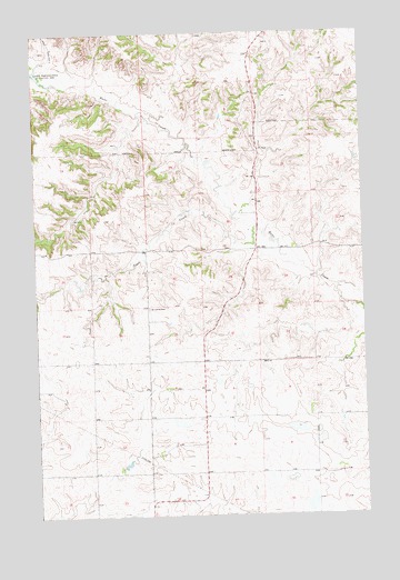 Halliday NE, ND USGS Topographic Map
