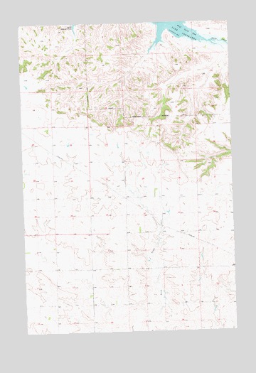 Halliday NW, ND USGS Topographic Map