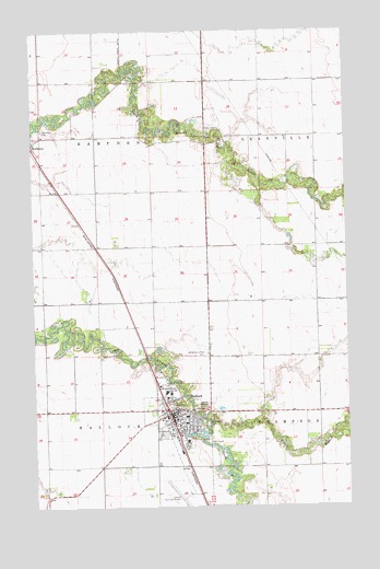 Hallock, MN USGS Topographic Map