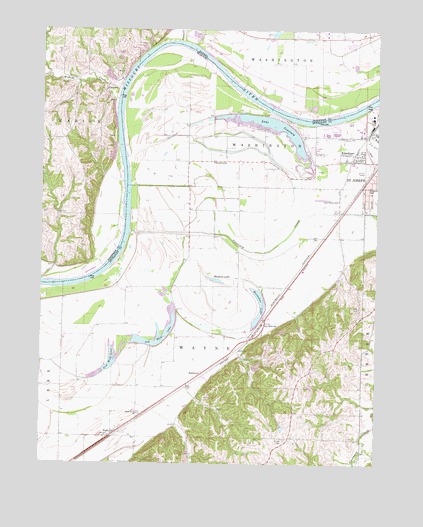 Halls, MO USGS Topographic Map