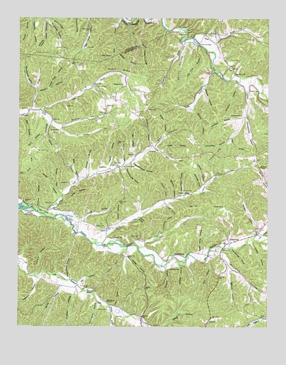 Halls Creek, TN USGS Topographic Map