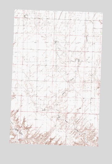 Austin Coulee, MT USGS Topographic Map
