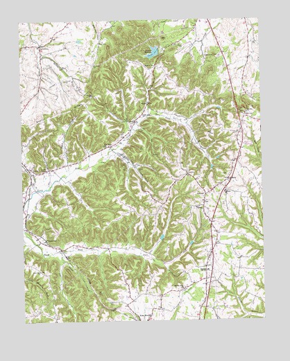 Halls Gap, KY USGS Topographic Map