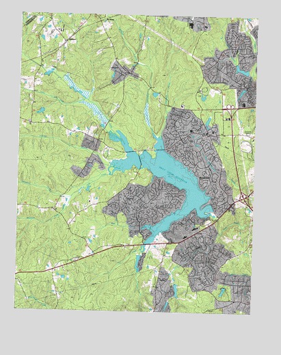 Hallsboro, VA USGS Topographic Map