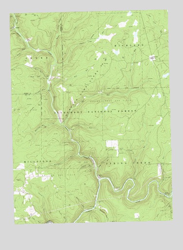 Hallton, PA USGS Topographic Map