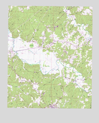 Halltown, AL USGS Topographic Map