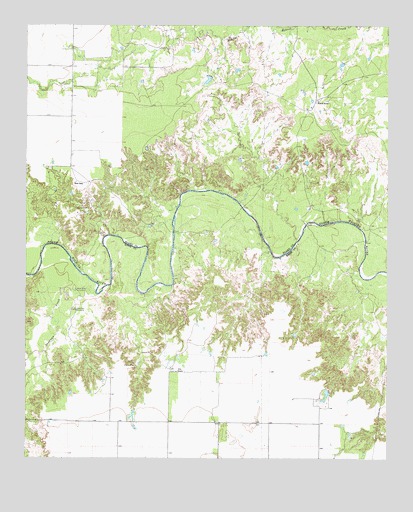 Halsell Ranch, TX USGS Topographic Map
