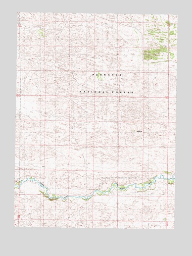 Halsey SW, NE USGS Topographic Map