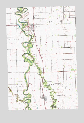 Halstad, MN USGS Topographic Map