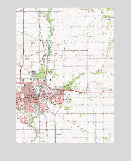 Austin East, MN USGS Topographic Map