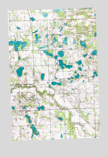Halverson Lake, MN USGS Topographic Map