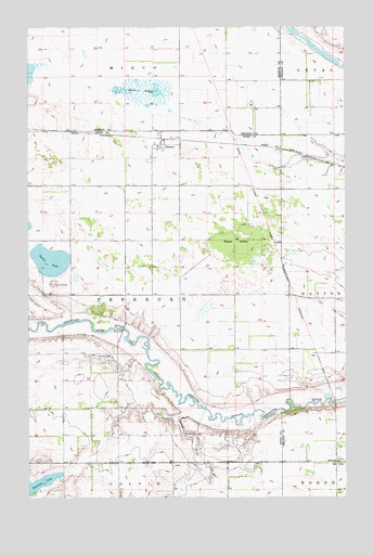 Hamar, ND USGS Topographic Map