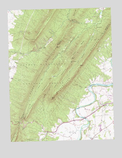 Hamburg, VA USGS Topographic Map