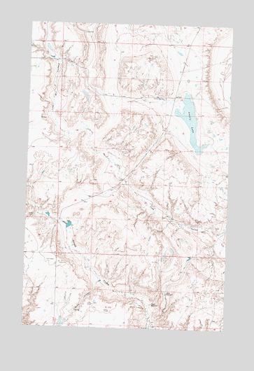 Austin Lake, MT USGS Topographic Map