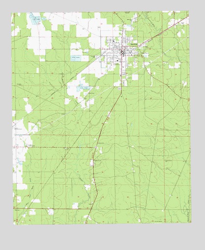 Hamburg, AR USGS Topographic Map