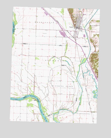 Hamburg, IA USGS Topographic Map