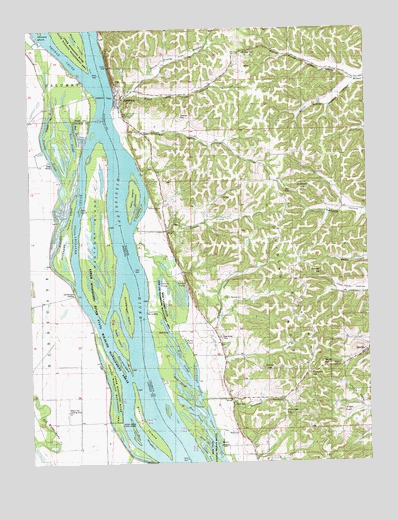 Hamburg, IL USGS Topographic Map
