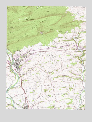 Hamburg, PA USGS Topographic Map