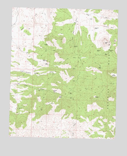 Austin Peak, AZ USGS Topographic Map