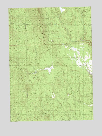 Hamelton Butte, OR USGS Topographic Map
