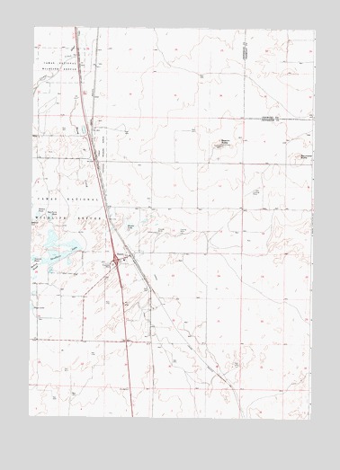 Hamer, ID USGS Topographic Map