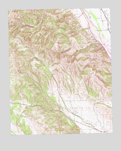 Hames Valley, CA USGS Topographic Map