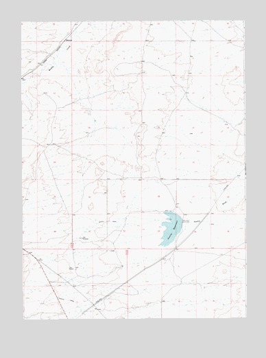Austin Reservoir, WY USGS Topographic Map