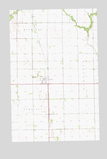 Hamilton, ND USGS Topographic Map