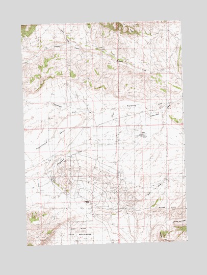 Hamilton Dome, WY USGS Topographic Map