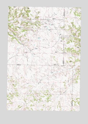 Hamilton Draw, MT USGS Topographic Map