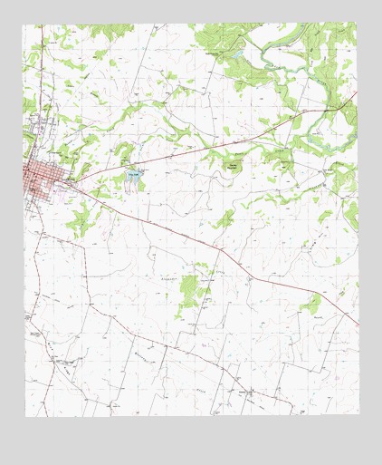 Hamilton East, TX USGS Topographic Map