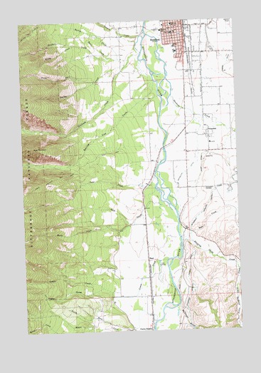 Hamilton South, MT USGS Topographic Map