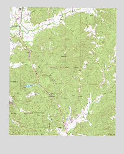 Hamilton SW, AL USGS Topographic Map