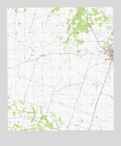 Hamilton West, TX USGS Topographic Map