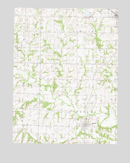 Hamilton West, MO USGS Topographic Map