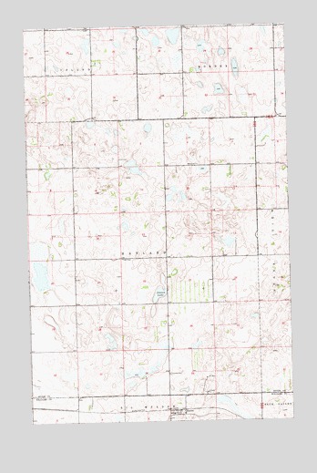 Hamlet, ND USGS Topographic Map