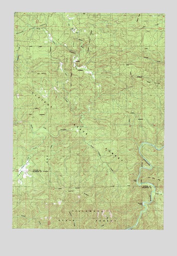 Hamlet, OR USGS Topographic Map