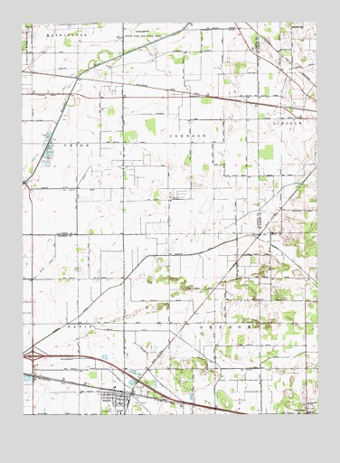 Hamlet, IN USGS Topographic Map