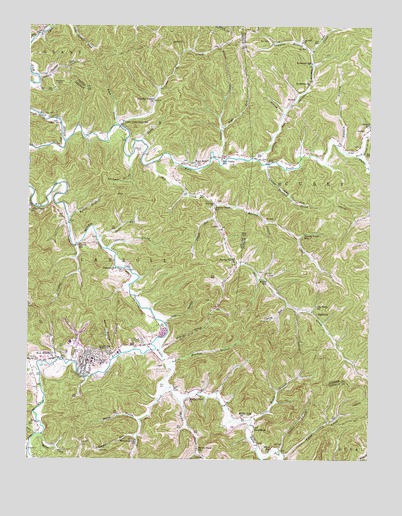 Hamlin, WV USGS Topographic Map