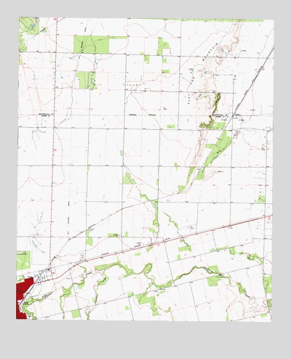 Hamlin NE, TX USGS Topographic Map