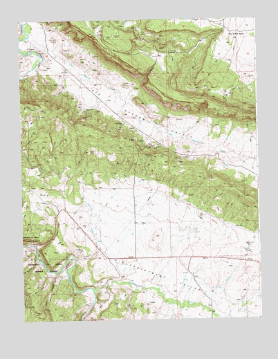 Hamm Canyon, CO USGS Topographic Map