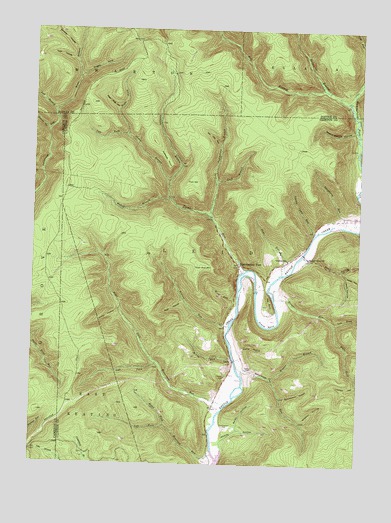 Hammersley Fork, PA USGS Topographic Map