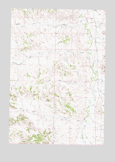 Hammond Draw NW, MT USGS Topographic Map