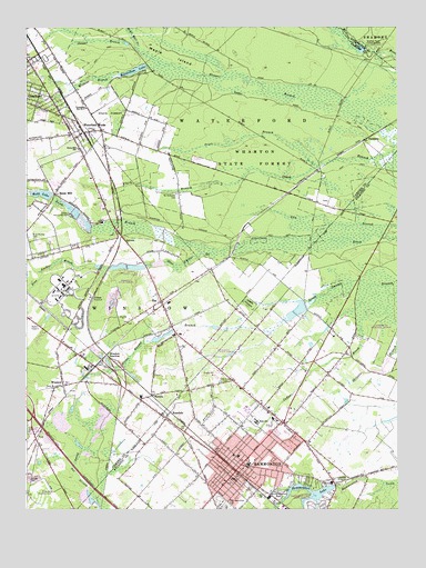 Hammonton, NJ USGS Topographic Map