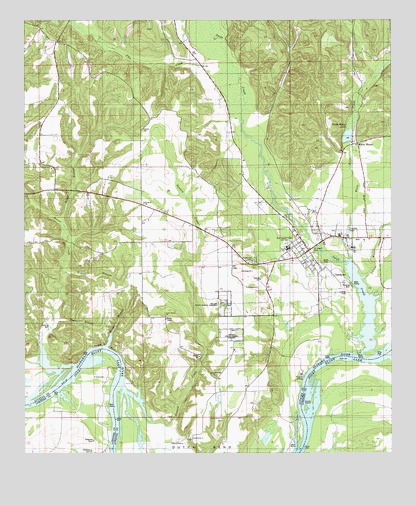 Autaugaville, AL USGS Topographic Map