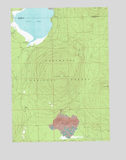 Hamner Butte, OR USGS Topographic Map