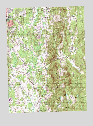 Hampden, MA USGS Topographic Map