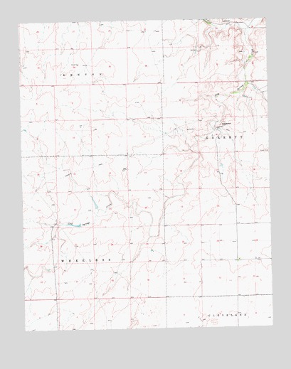 Autograph Cliff, OK USGS Topographic Map